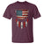 Native American Vintage Feathers USA Flag T Shirt - Wonder Print Shop