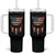 Native American Vintage Feathers USA Flag Tumbler With Handle - Wonder Print Shop