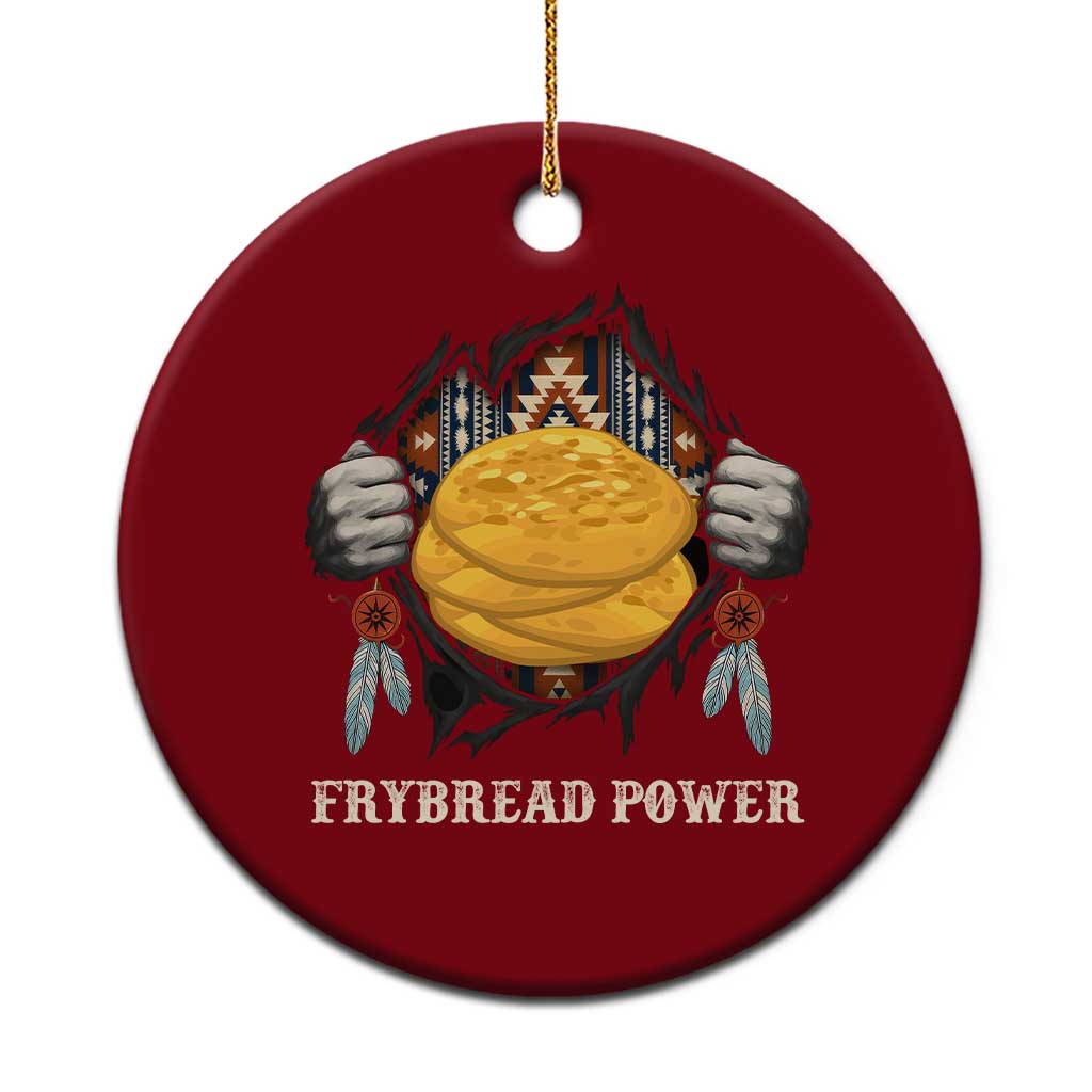 Frybread Power Ceramic Ornament Native American Indian Food