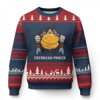 Frybread Power Ugly Christmas Sweater Native American Indian Food - Wonder Print Shop