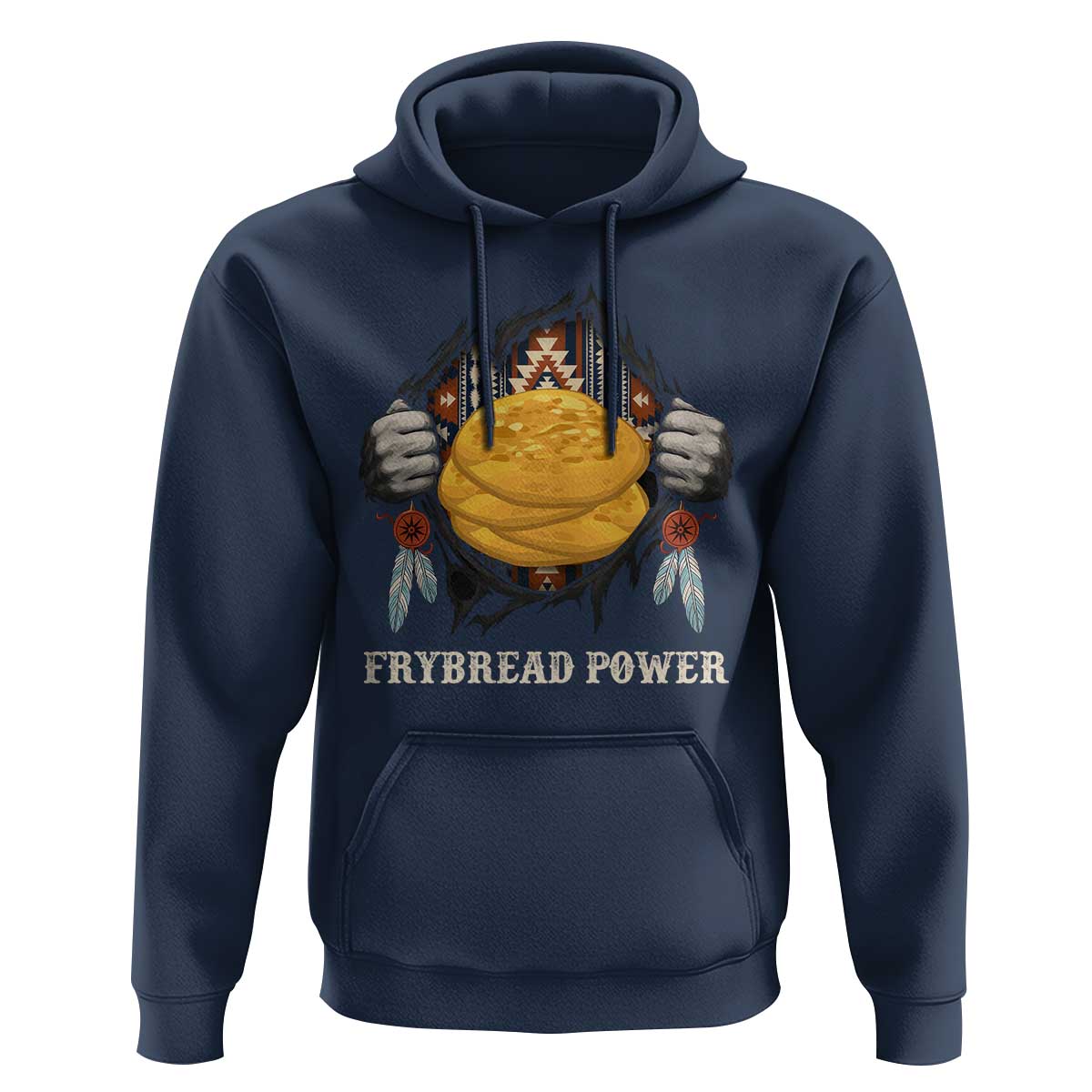 Frybread Power Hoodie Native American Indian Food - Wonder Print Shop