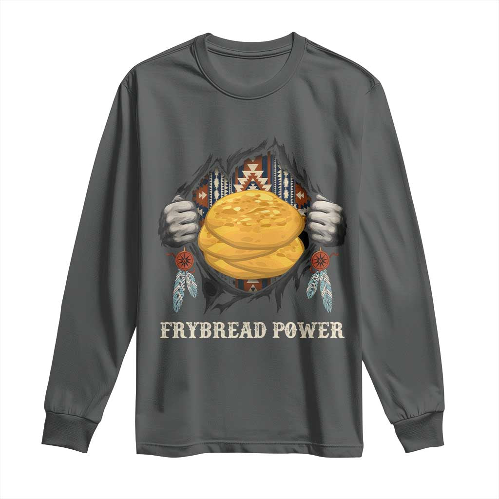 Frybread Power Long Sleeve Shirt Native American Indian Food - Wonder Print Shop