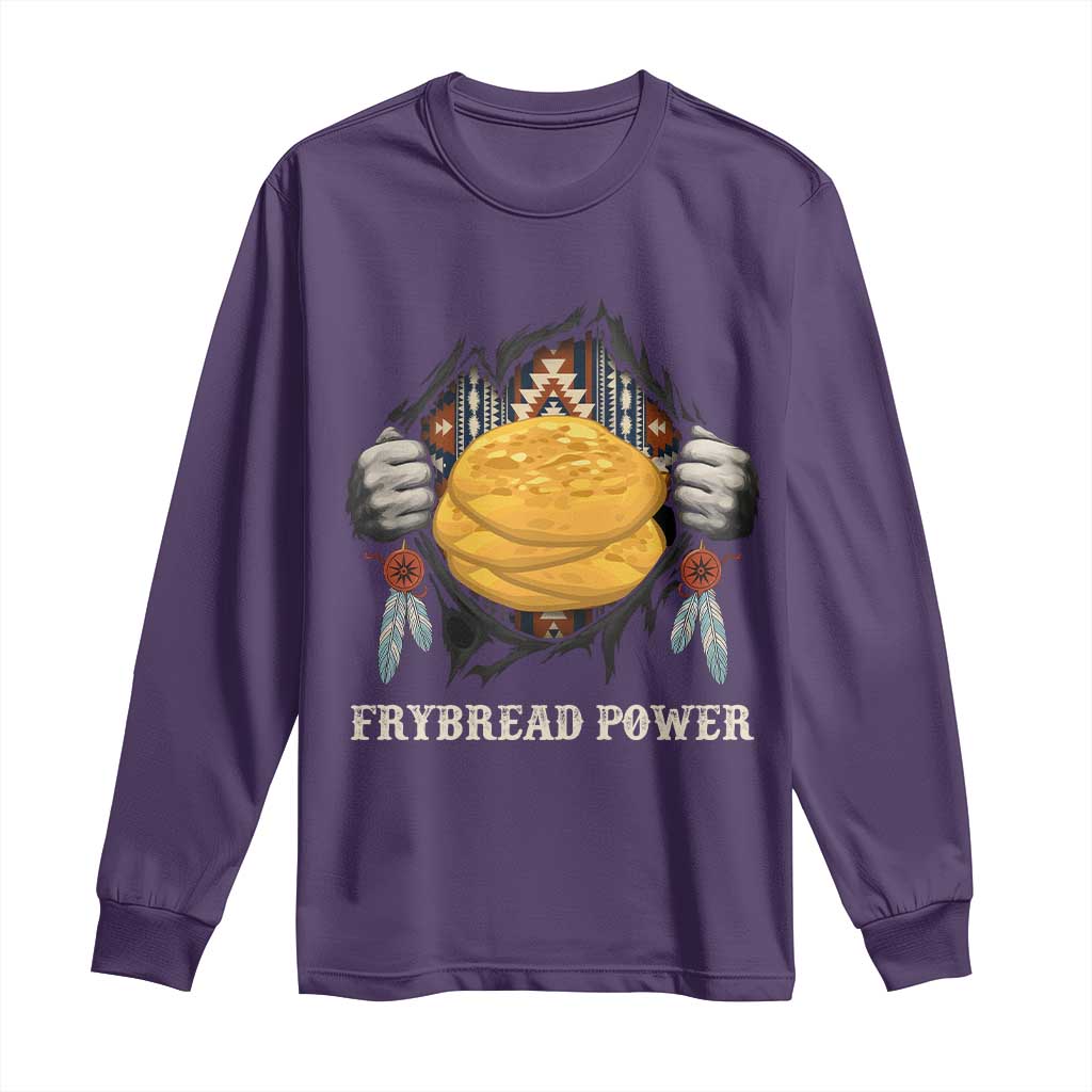 Frybread Power Long Sleeve Shirt Native American Indian Food - Wonder Print Shop