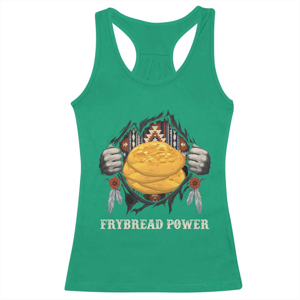 Frybread Power Racerback Tank Top Native American Indian Food - Wonder Print Shop
