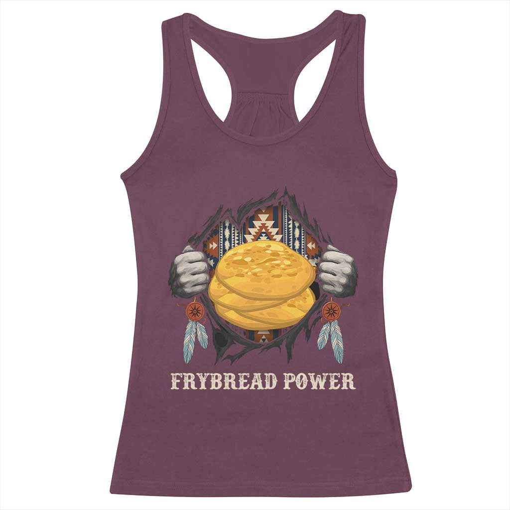 Frybread Power Racerback Tank Top Native American Indian Food - Wonder Print Shop