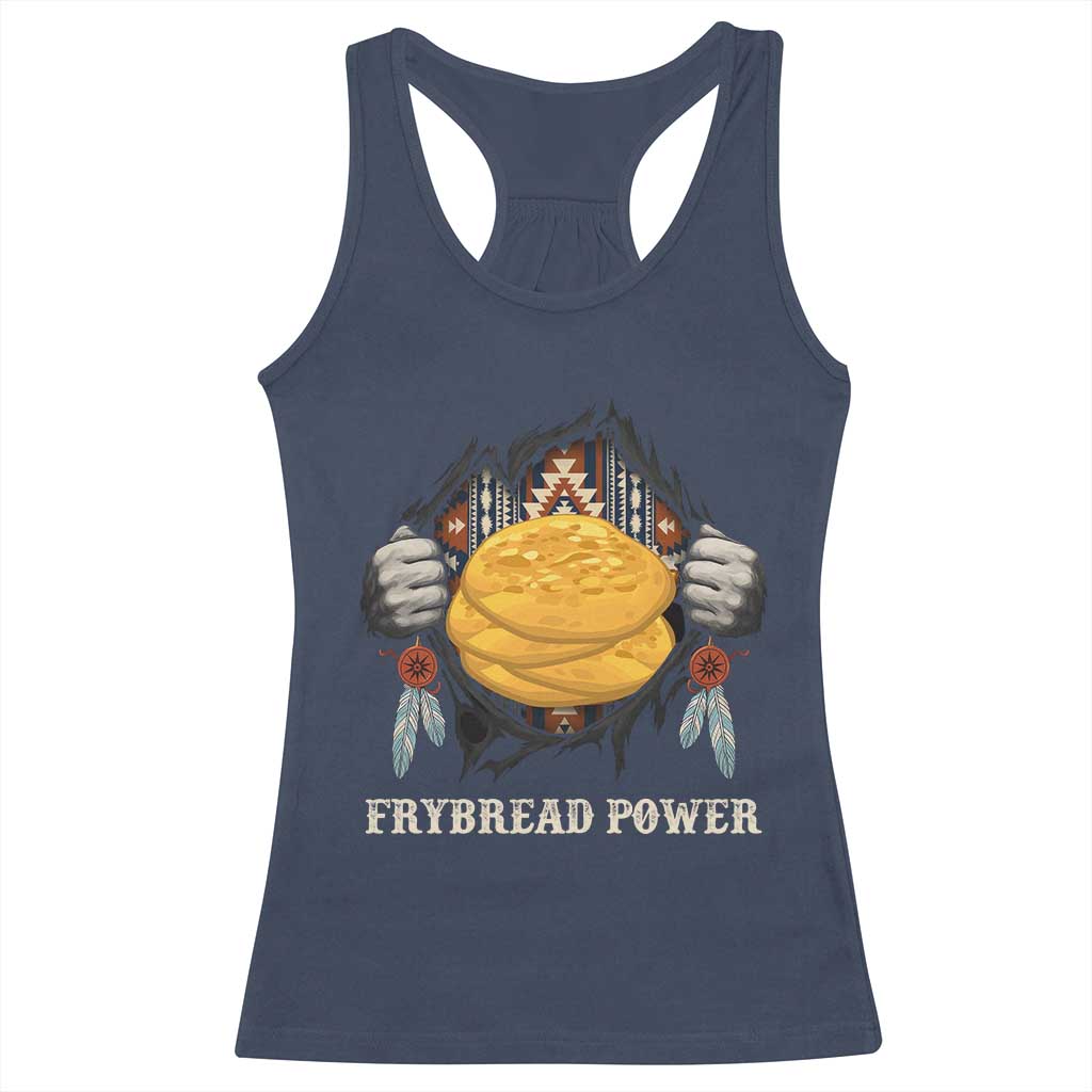 Frybread Power Racerback Tank Top Native American Indian Food - Wonder Print Shop