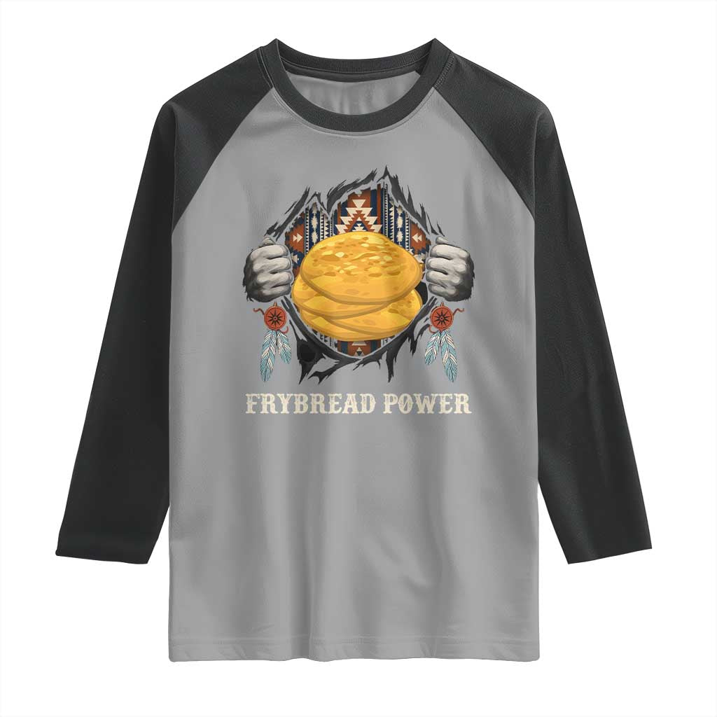 Frybread Power Raglan Shirt Native American Indian Food - Wonder Print Shop