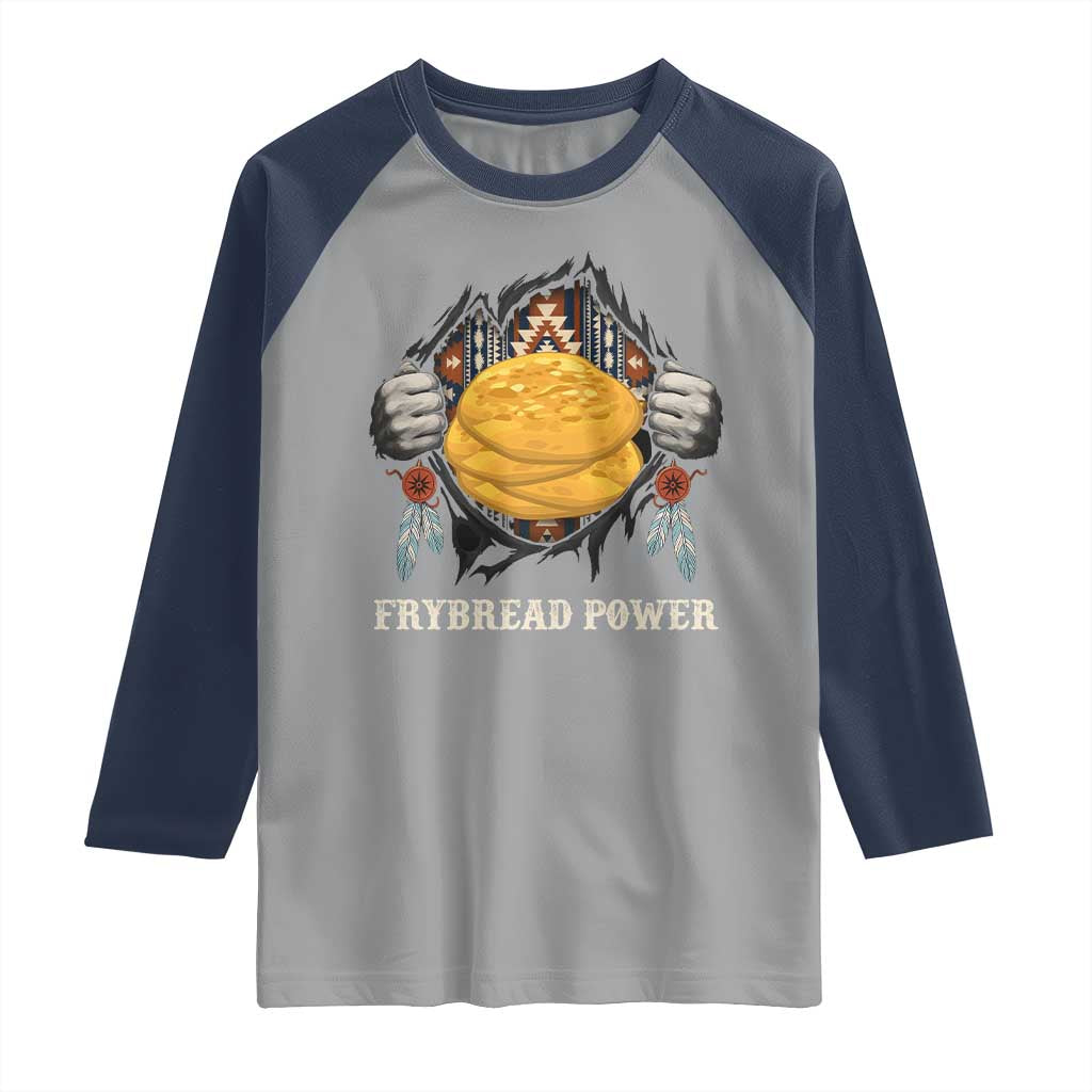 Frybread Power Raglan Shirt Native American Indian Food - Wonder Print Shop