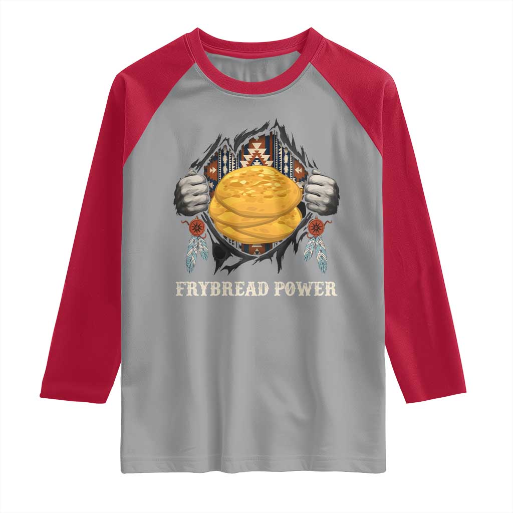 Frybread Power Raglan Shirt Native American Indian Food - Wonder Print Shop