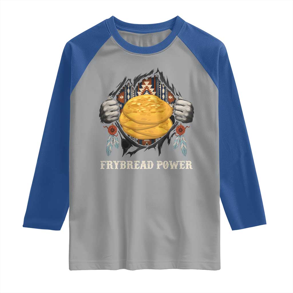 Frybread Power Raglan Shirt Native American Indian Food - Wonder Print Shop