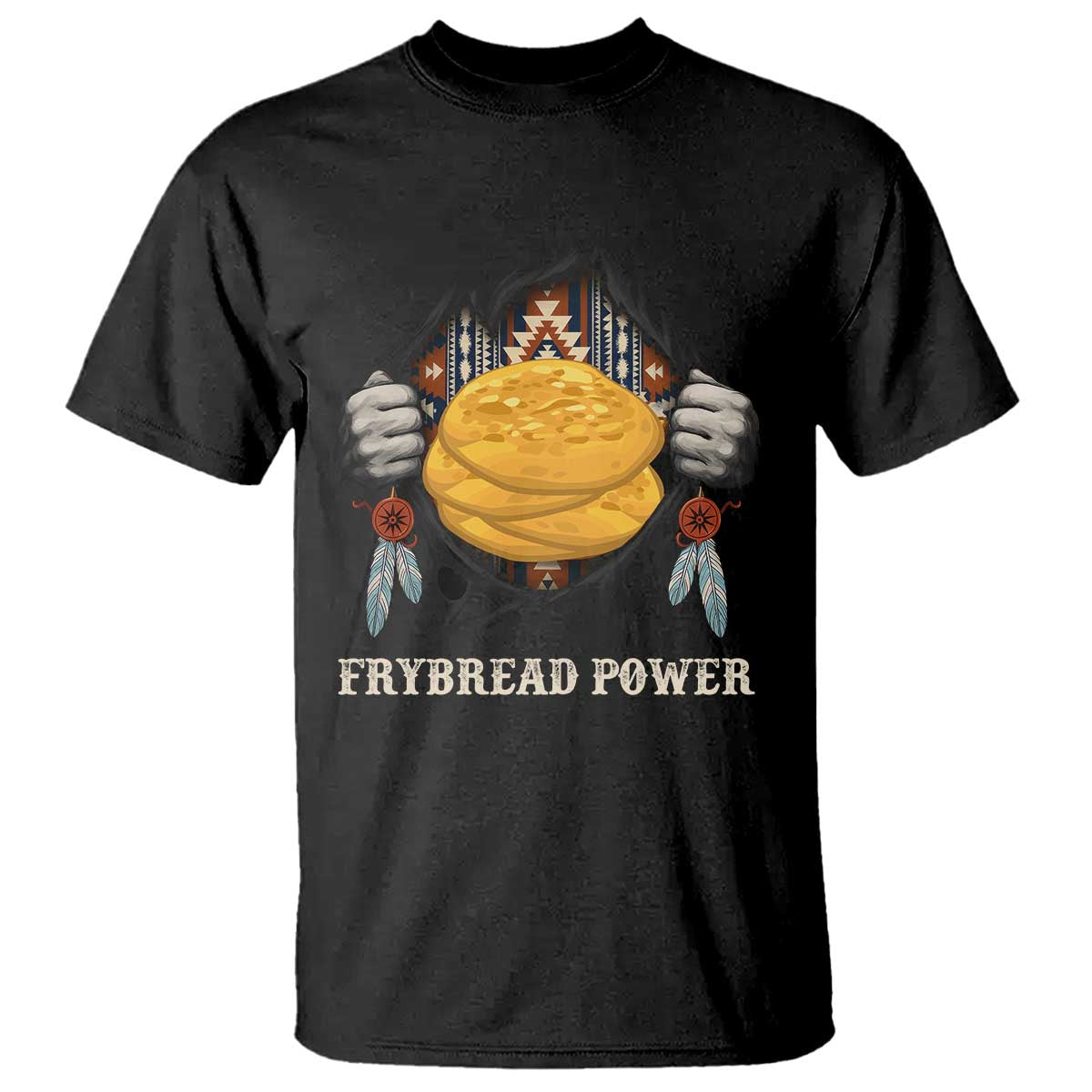Frybread Power T Shirt Native American Indian Food - Wonder Print Shop