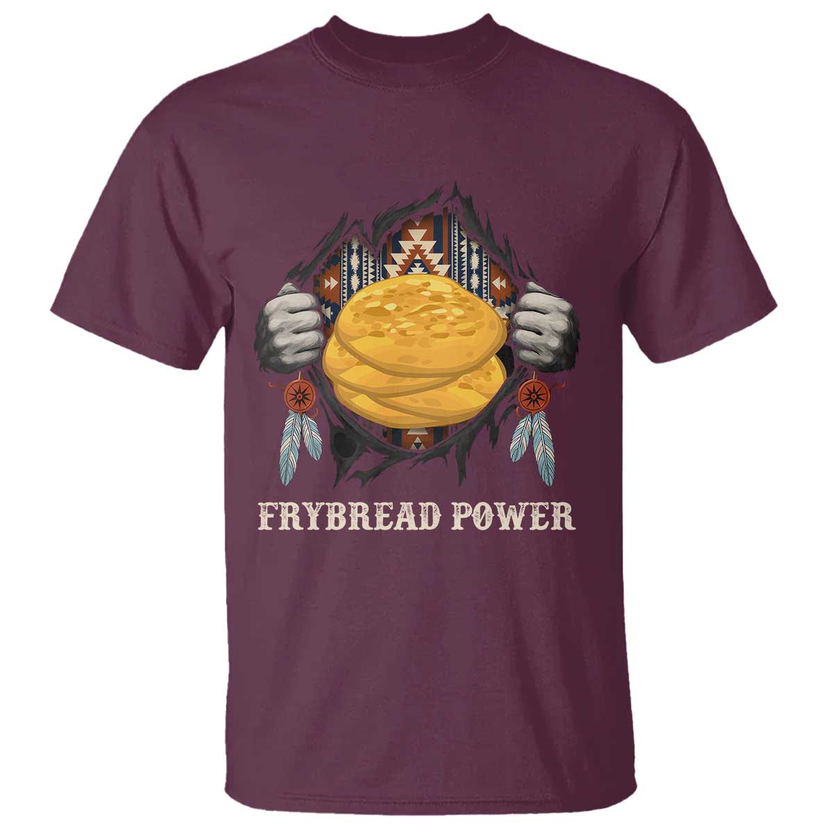 Frybread Power T Shirt Native American Indian Food - Wonder Print Shop