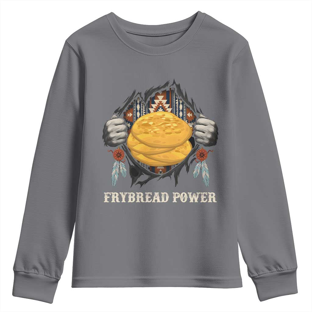 Frybread Power Youth Sweatshirt Native American Indian Food - Wonder Print Shop