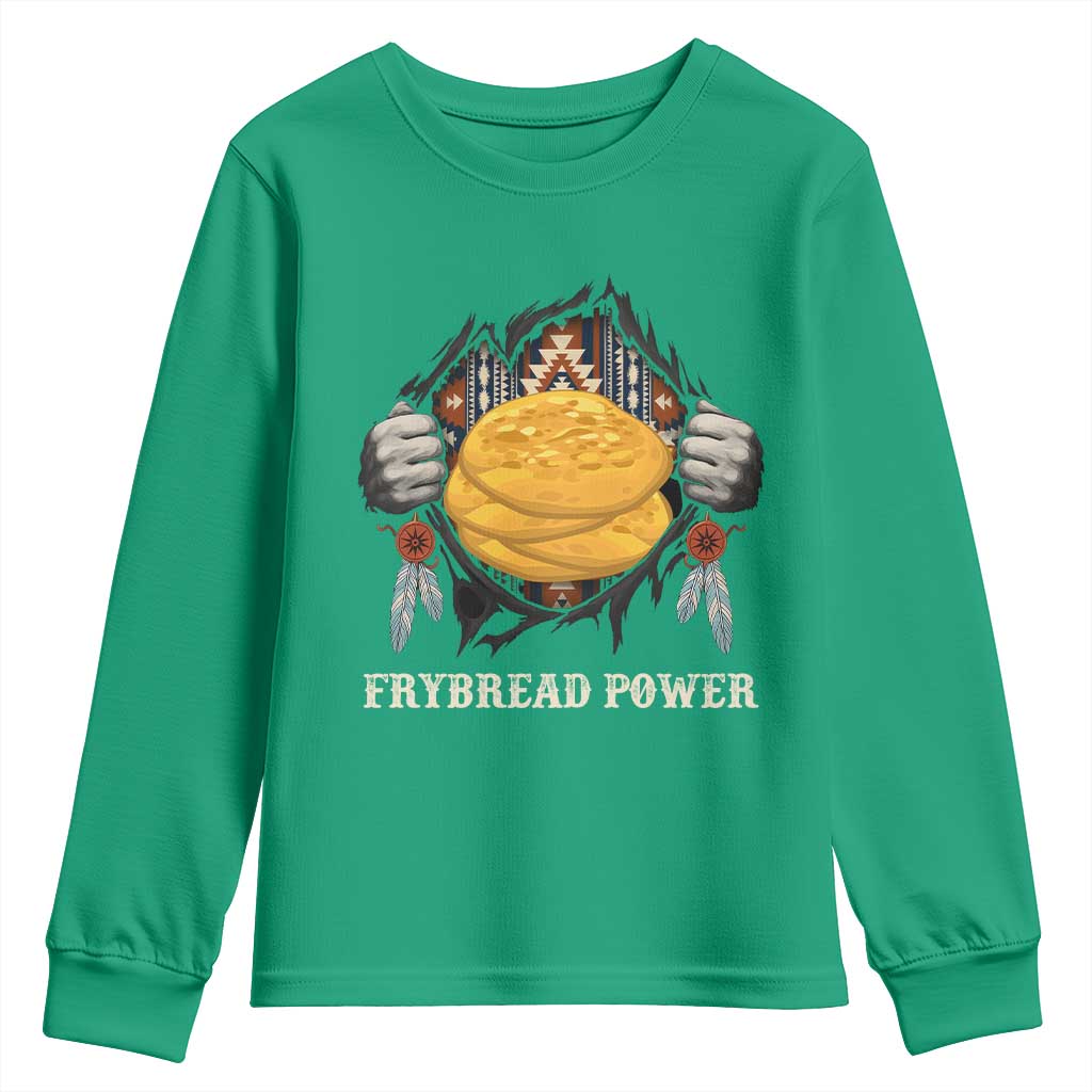 Frybread Power Youth Sweatshirt Native American Indian Food - Wonder Print Shop