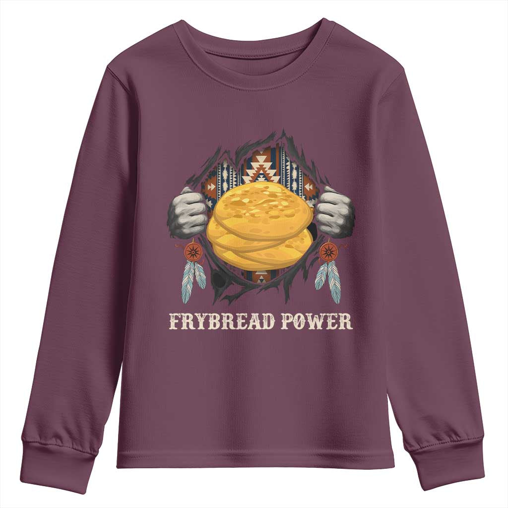 Frybread Power Youth Sweatshirt Native American Indian Food - Wonder Print Shop