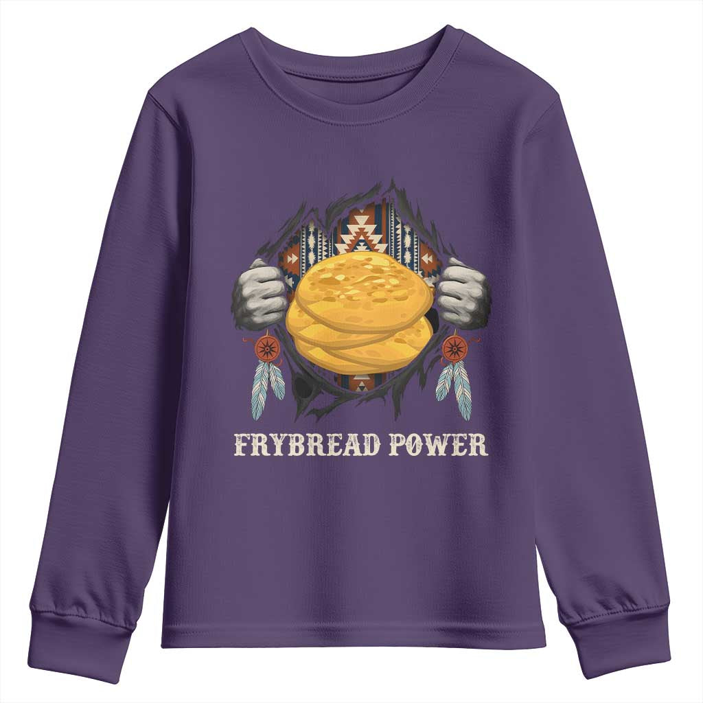 Frybread Power Youth Sweatshirt Native American Indian Food - Wonder Print Shop