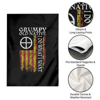 Funny Native American Garden Flag Grumpy Old Native I Do What I Want American Flag - Wonder Print Shop