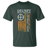 Funny Native American T Shirt Grumpy Old Native I Do What I Want American Flag - Wonder Print Shop