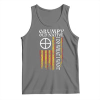 Funny Native American Tank Top Grumpy Old Native I Do What I Want American Flag - Wonder Print Shop