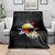 Oglala Lakota Native American Medicine Wheel Feathers Throw Blanket - Wonder Print Shop