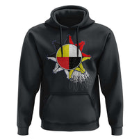 Oglala Lakota Native American Medicine Wheel Feathers Hoodie - Wonder Print Shop