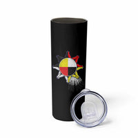 Oglala Lakota Native American Medicine Wheel Feathers Skinny Tumbler - Wonder Print Shop