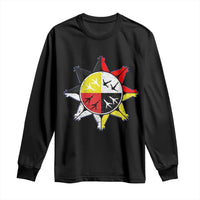 Oglala Lakota Nation Medicine Wheel Native American Long Sleeve Shirt - Wonder Print Shop
