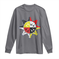 Oglala Lakota Nation Medicine Wheel Native American Long Sleeve Shirt - Wonder Print Shop
