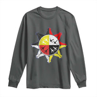 Oglala Lakota Nation Medicine Wheel Native American Long Sleeve Shirt - Wonder Print Shop