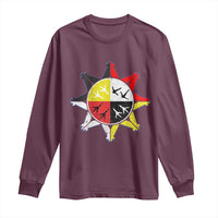 Oglala Lakota Nation Medicine Wheel Native American Long Sleeve Shirt - Wonder Print Shop