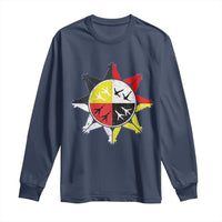 Oglala Lakota Nation Medicine Wheel Native American Long Sleeve Shirt - Wonder Print Shop