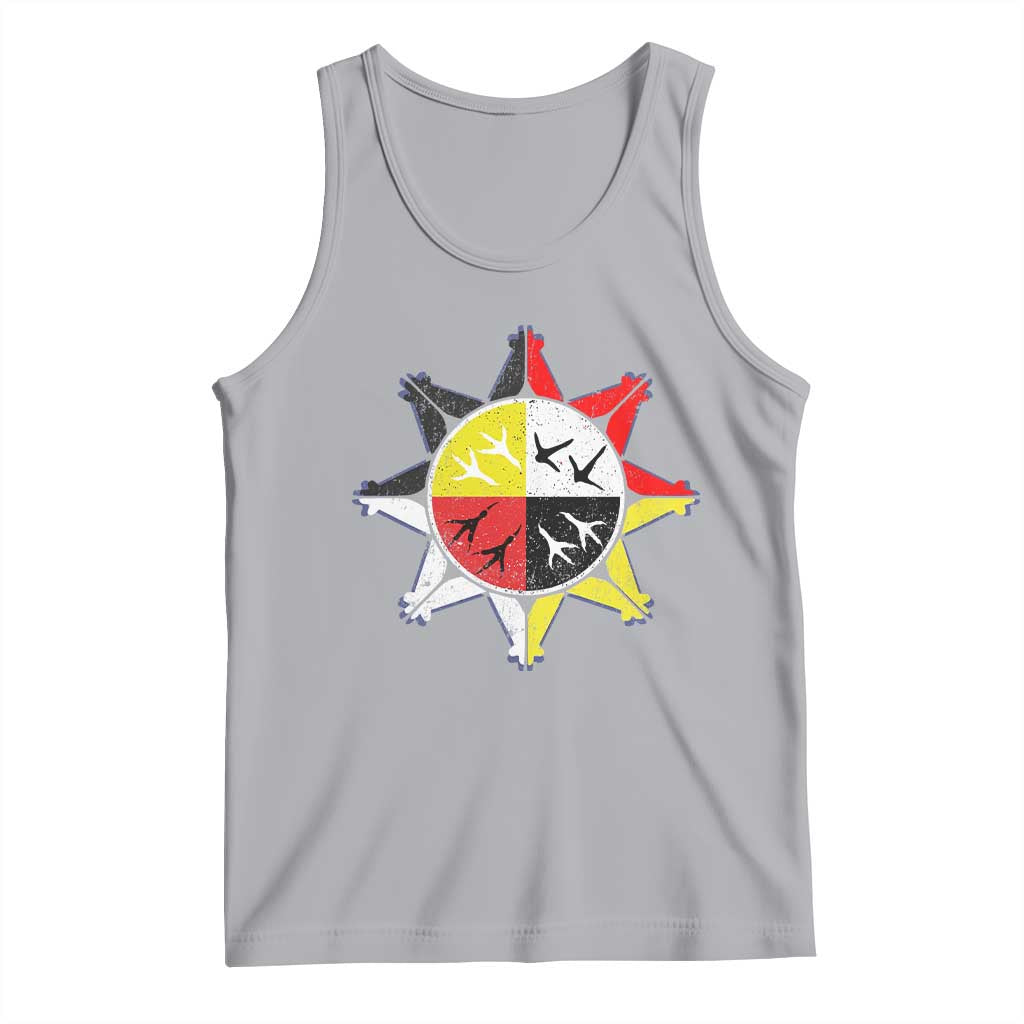 Oglala Lakota Nation Medicine Wheel Native American Tank Top - Wonder Print Shop