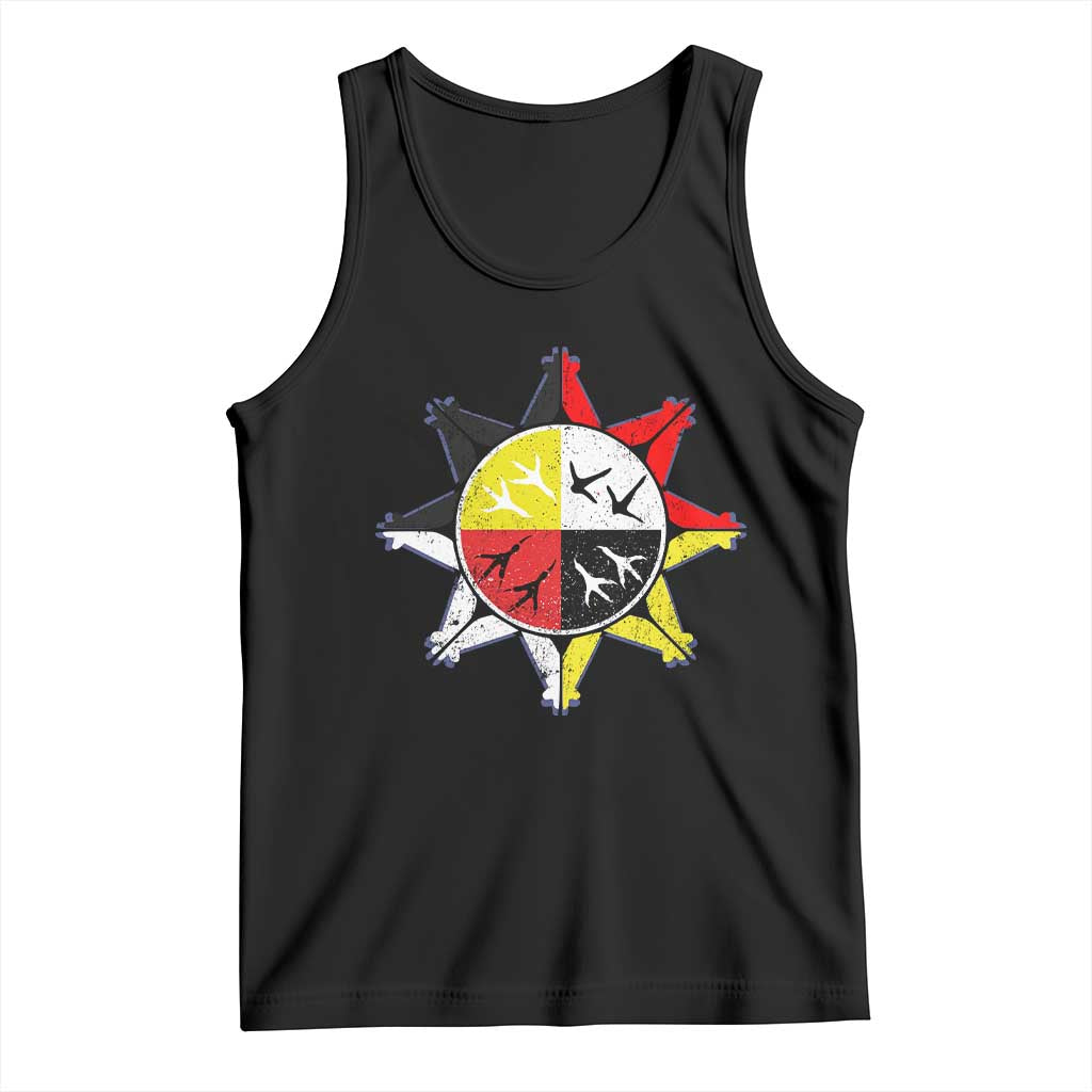 Oglala Lakota Nation Medicine Wheel Native American Tank Top - Wonder Print Shop
