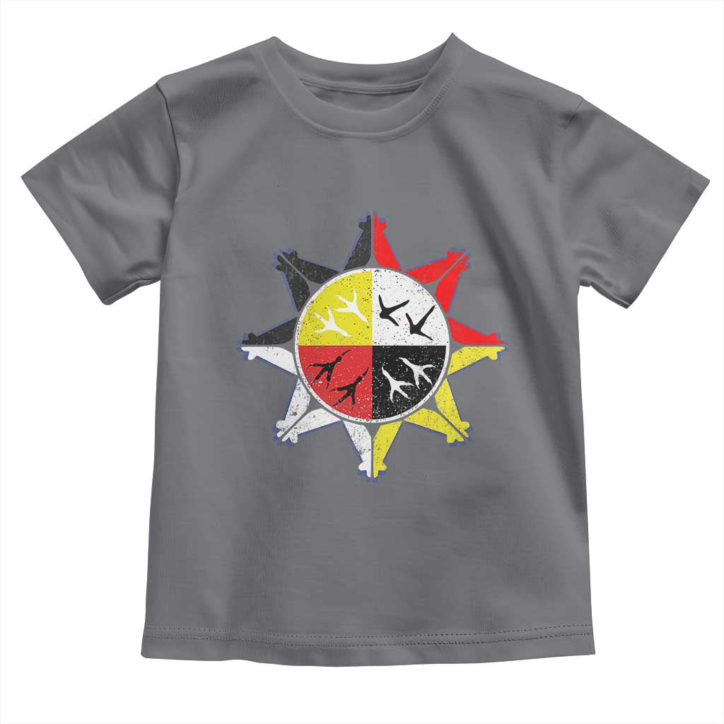 Oglala Lakota Nation Medicine Wheel Native American Toddler T Shirt - Wonder Print Shop