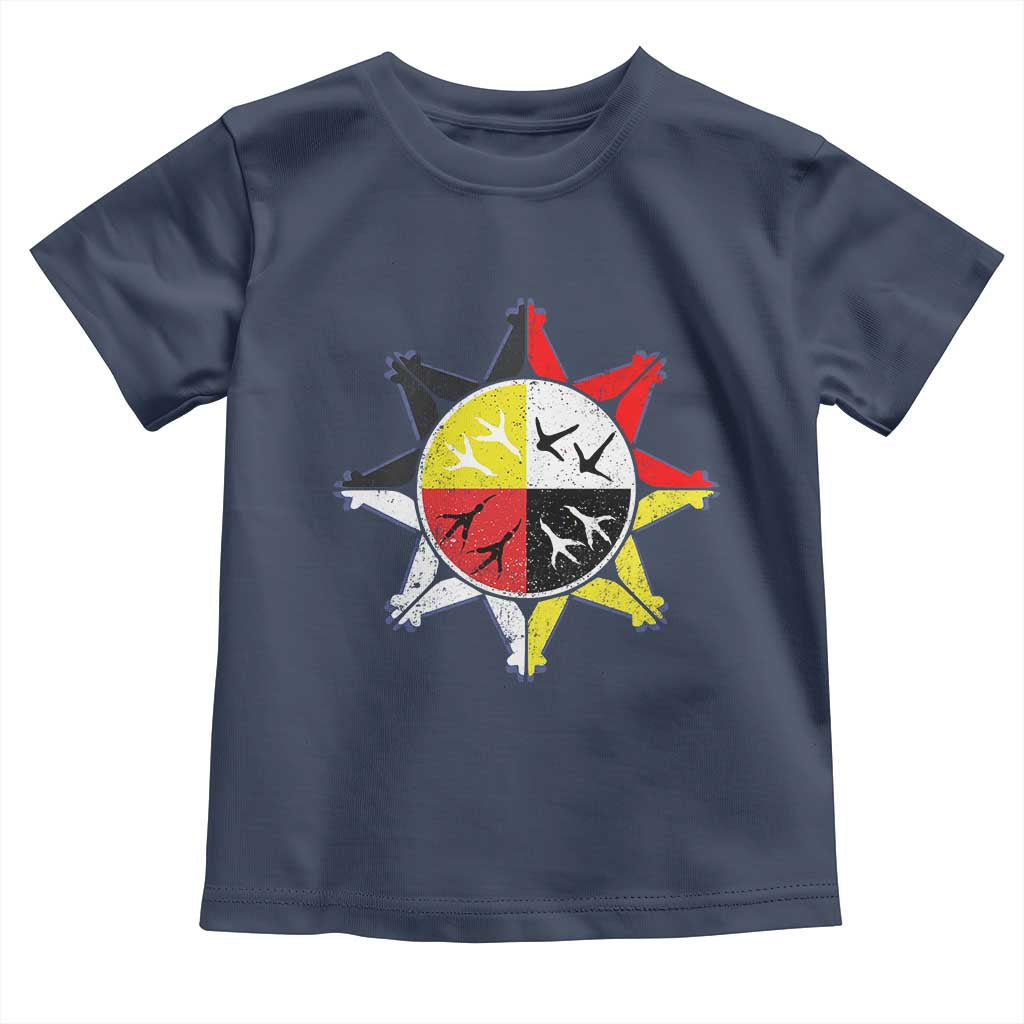 Oglala Lakota Nation Medicine Wheel Native American Toddler T Shirt - Wonder Print Shop