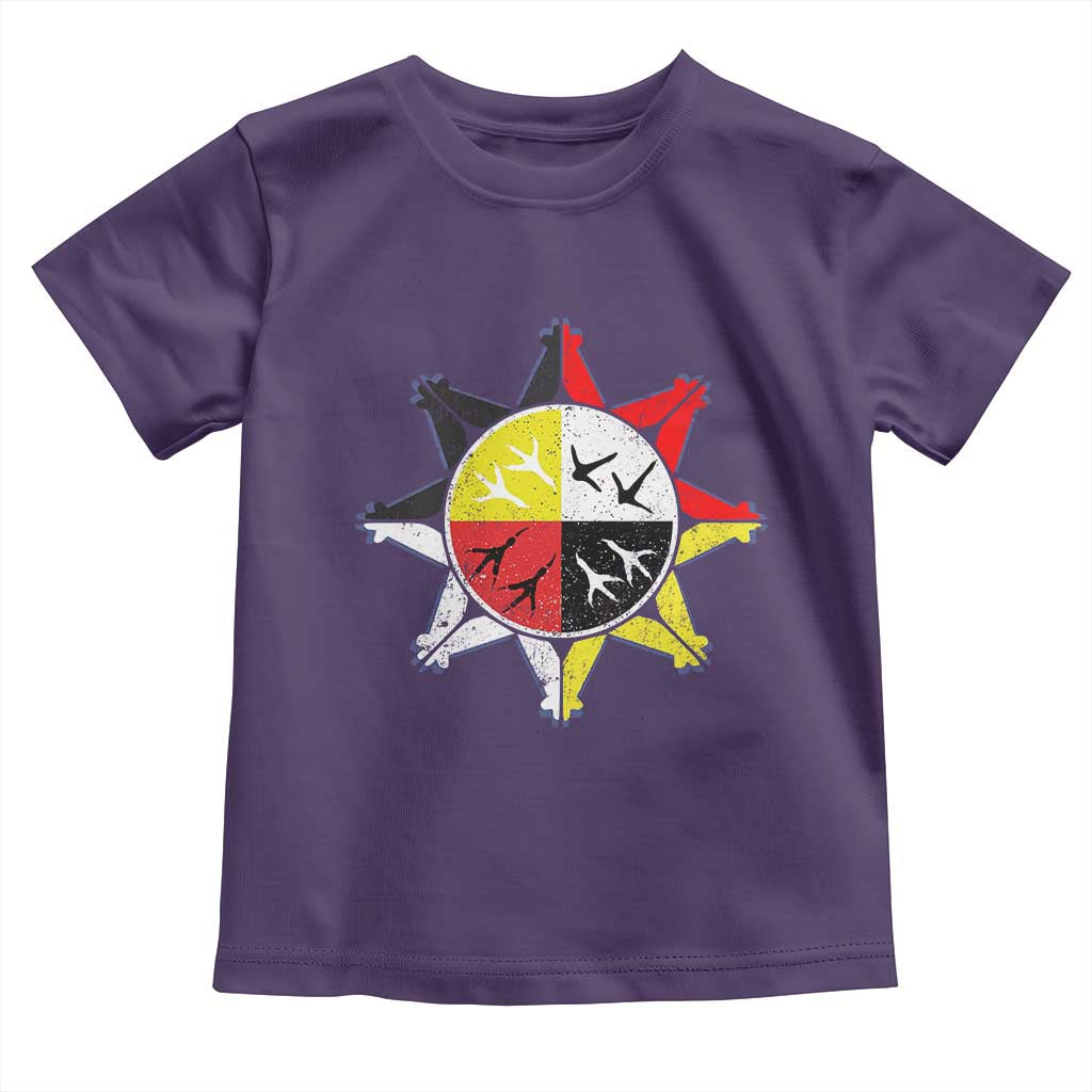Oglala Lakota Nation Medicine Wheel Native American Toddler T Shirt - Wonder Print Shop