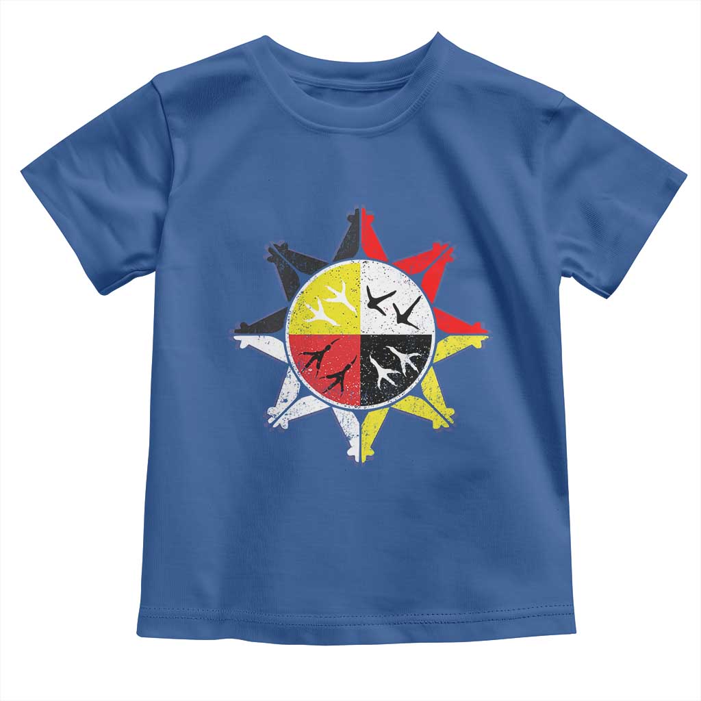 Oglala Lakota Nation Medicine Wheel Native American Toddler T Shirt - Wonder Print Shop