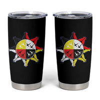 Oglala Lakota Nation Medicine Wheel Native American Tumbler Cup - Wonder Print Shop