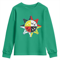 Oglala Lakota Nation Medicine Wheel Native American Youth Sweatshirt - Wonder Print Shop