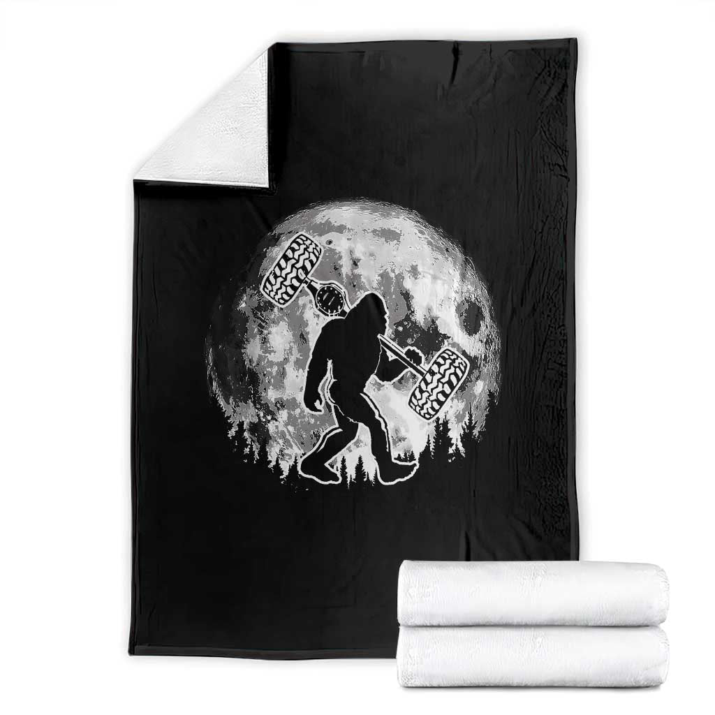 Funny Bigfoot Offroad Car Night Stroll Adventure Throw Blanket - Wonder Print Shop