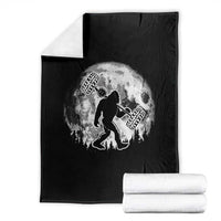 Funny Bigfoot Offroad Car Night Stroll Adventure Throw Blanket - Wonder Print Shop