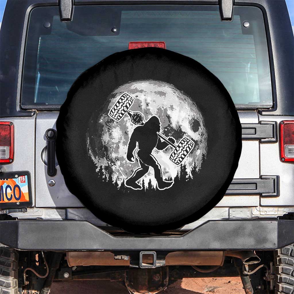 Funny Bigfoot Offroad Car Night Stroll Adventure Spare Tire Cover - Wonder Print Shop