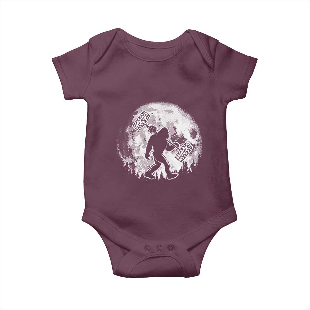 Funny Bigfoot Offroad Car Night Stroll Adventure Baby Onesie - Wonder Print Shop