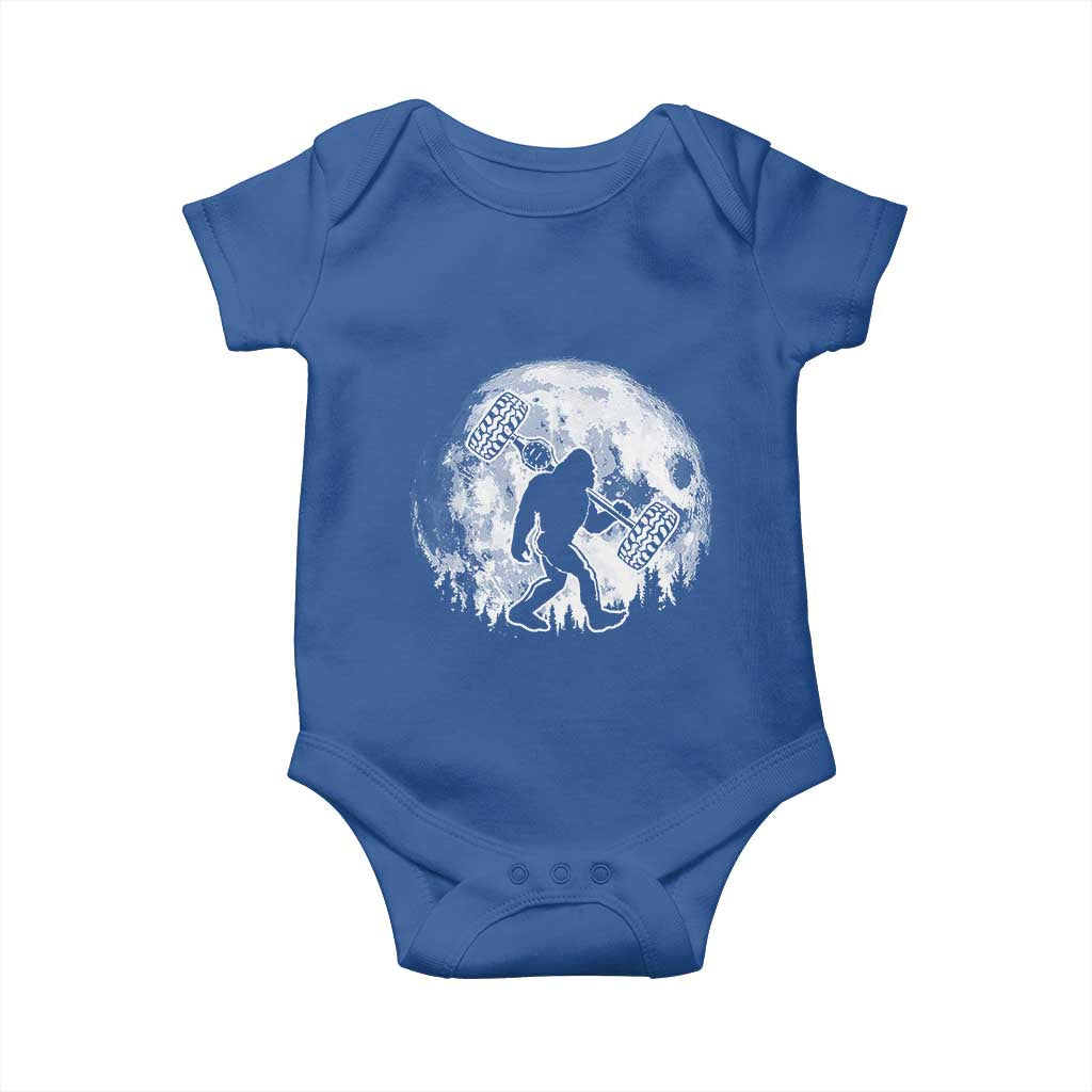 Funny Bigfoot Offroad Car Night Stroll Adventure Baby Onesie - Wonder Print Shop
