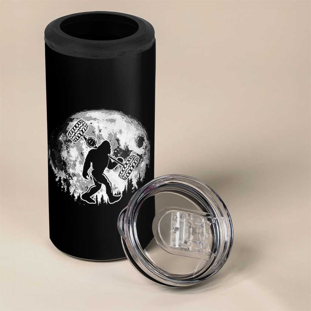 Funny Bigfoot Offroad Car Night Stroll Adventure 4 in 1 Can Cooler Tumbler - Wonder Print Shop