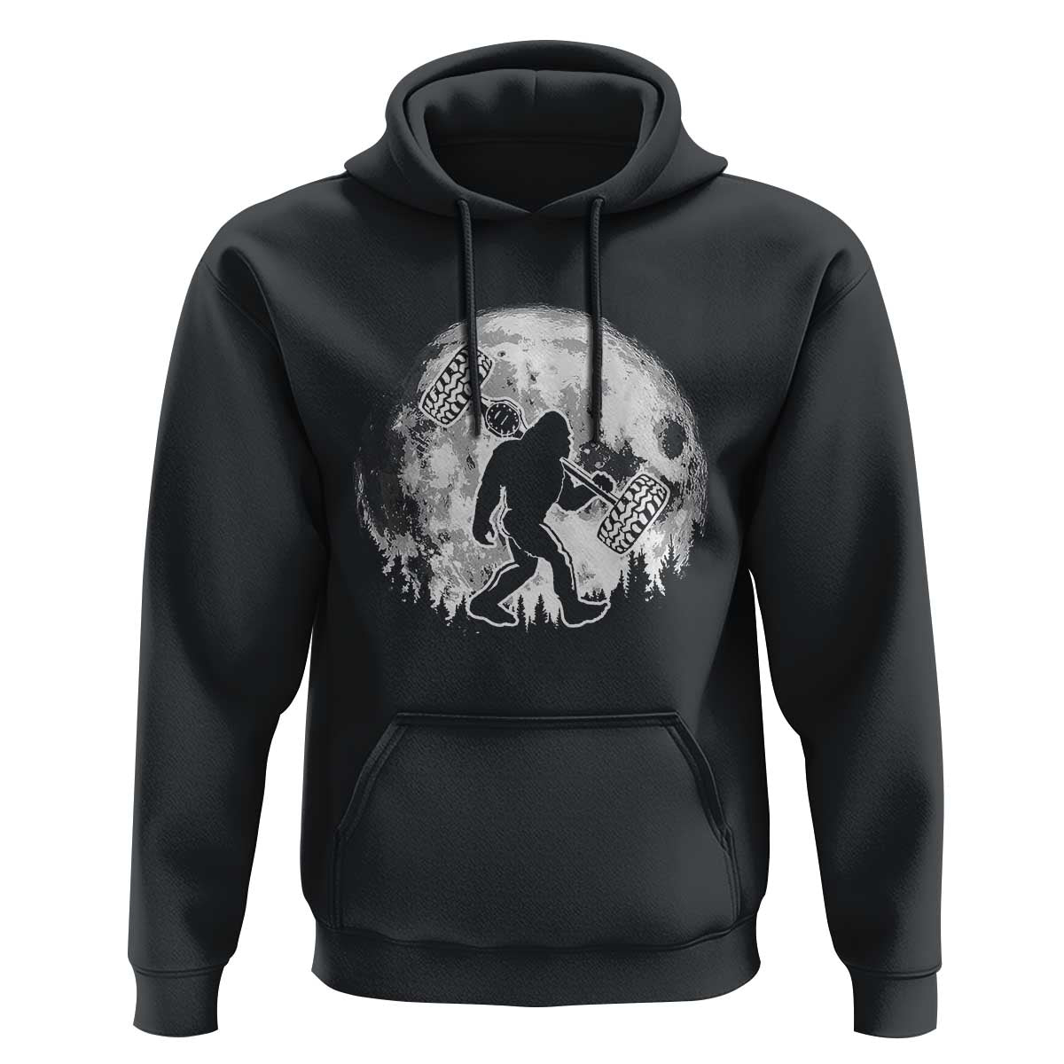 Funny Bigfoot Offroad Car Night Stroll Adventure Hoodie - Wonder Print Shop