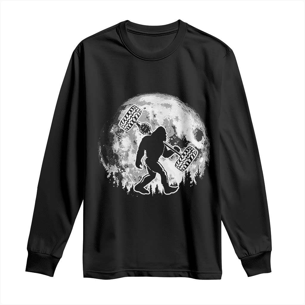 Funny Bigfoot Offroad Car Night Stroll Adventure Long Sleeve Shirt - Wonder Print Shop
