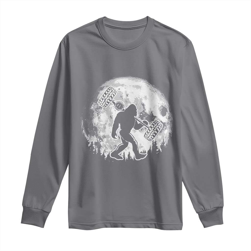 Funny Bigfoot Offroad Car Night Stroll Adventure Long Sleeve Shirt - Wonder Print Shop