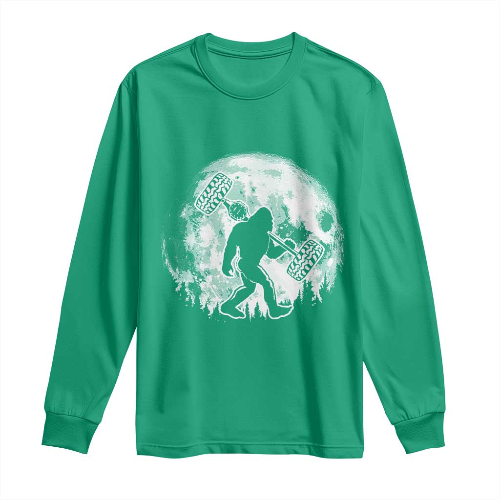 Funny Bigfoot Offroad Car Night Stroll Adventure Long Sleeve Shirt - Wonder Print Shop