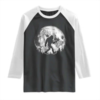 Funny Bigfoot Offroad Car Night Stroll Adventure Raglan Shirt - Wonder Print Shop